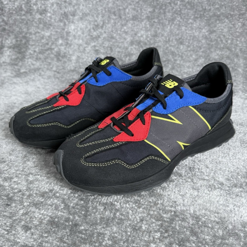 New Balance Black with Red & Blue Athletic Sneakers